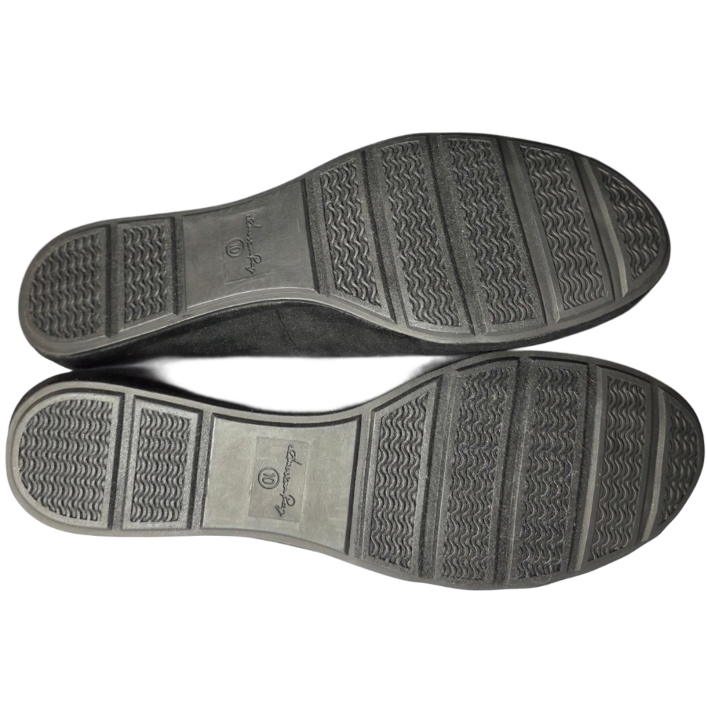 American Rag Ellie Black Microsuede Flats - Picture 6 of 8